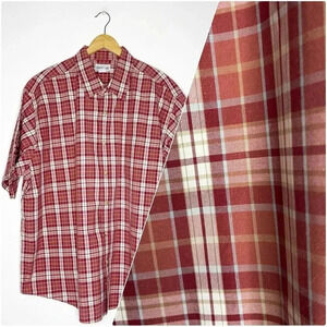 Carhartt Short Sleeve Plaid Mens Button Down Shirt Size 2XL